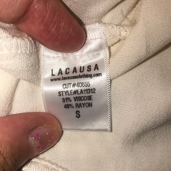 NWT Anthropologie LACAUSA Cry Baby Crop Top S - Picture 6 of 7